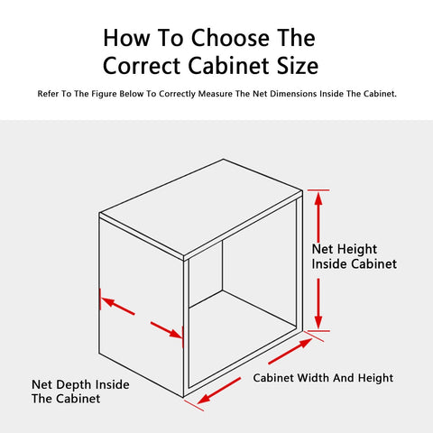 Diagram for measuring cabinet size for Space Saving Aluminum Alloy Invisible Drying Rack with Pull-Out Trouser Organizer.