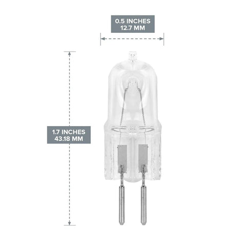 10 Pack Clear Dimmable T4 Q35 GY6 35 120V Halogen Light Bulbs 35W For Wax Melters Oil Warmers Aroma Tart Lighting Kitchen Bathroom