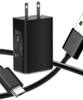 USB C Fast Charger Kit For Kyocera DuraForce Pro 2 E6910 E6920 And Duraxv Extreme E4810 with 6 ft USB cable and wall charger