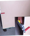 One Pair Heavy Duty Suction Lifters Make Drywall Gypsum Board Ceramic Tile And Sheetrock Moves A Breeze Portable Two Handed Glass Carrying Tool With Rock Solid Anti Slip Handles in use lifting drywall.
