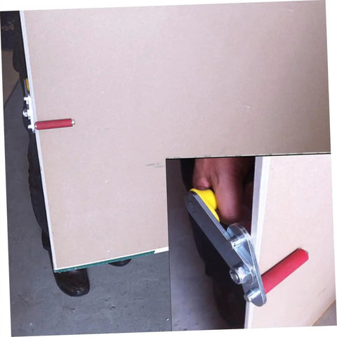 One Pair Heavy Duty Suction Lifters Make Drywall Gypsum Board Ceramic Tile And Sheetrock Moves A Breeze Portable Two Handed Glass Carrying Tool With Rock Solid Anti Slip Handles in use lifting drywall.