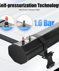 Self Pressurized Portable Car Shower System For Outdoor Rinse Camping Beach And Surf Trips 1.6 bar valve components
