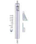 Heavy-Duty Pneumatic Storm Door Closer with Adjustable Damping and Hold Open Feature, Quiet Closing, Aluminum Construction, Easy Install