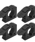 Four heavy duty rubber clamp mounts for roof rack shovel holders, 30 to 40mm size, featuring 11kg load capacity.