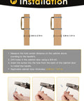 Installation guide for Antique Brass Zinc Alloy Cabinet Pulls with Three And Three Quarter Inch Hole Centers on cabinet doors.