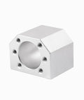 Ball nut housing for 450mm ball screw kit with 16mm diameter lead 5mm metal nut end supports for DIY CNC router and 3D printer.