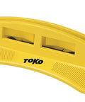 World Cup Scraper Sharpener With Plexiblade Ceramic Disc For Ski Wax Removal, Pro Grade Tool, yellow tool side view