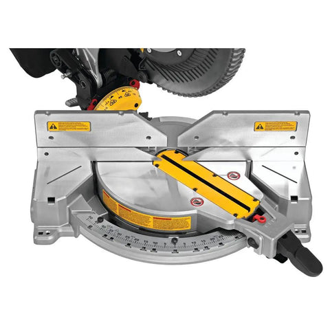 Miter Saw With Double Bevel And Compound 12 Inch Blade 15 Amp Power For Real Worksite Tough Precision Cuts Crown Molding And Base Moldings Tall Sliding Fences Support Six And Five Eighths Inch Crown And Six And Half Inch Base DWS716