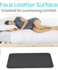 Anti Fatigue Standing Mat For Desk And Kitchen, Ergonomic Cushioned Comfort Pad With Waterproof Surface, 24 x 36 inch mat shown