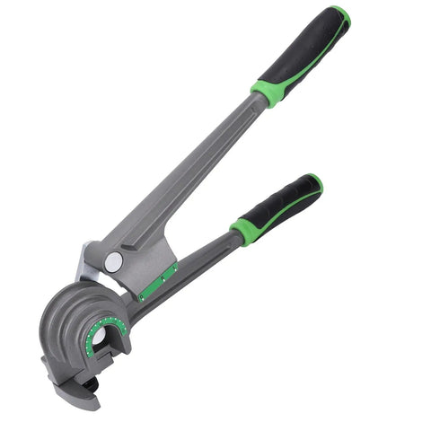 Heavy Duty Manual Tubing Bender Knocks Out Smooth 180 Degree Bends On Copper Coils And Brake Lines Quick 3 In 1.