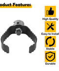 Tough As Nails 3 Inch Sharktooth Root Cutter Head Compatible With Ridgid K-60 Drain Machines And 7 8 Inch Sectional Cables For Serious Pipe Clog Removal, showing detailed cutter features.