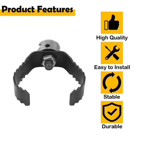 Tough As Nails 3 Inch Sharktooth Root Cutter Head Compatible With Ridgid K-60 Drain Machines And 7 8 Inch Sectional Cables For Serious Pipe Clog Removal, showing detailed cutter features.