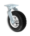 8 Inch Air Filled Pneumatic Swivel Caster Smooth Rollin Rig Dead Set For Heavy Gear Moves Built Tough Up To Two Hundred Fifty Pounds