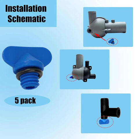 Engine Water Drain Plug Kit For Mercruiser 22806608A02 Replacement Sierra 18 4226 GLM 13992 Direct Fit schematic