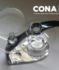 DGENIUS All Glass Siphon Coffee Maker With Glass Filter Rod No Paper Or Cloth Brewing Industrial Design Classic for clean brew