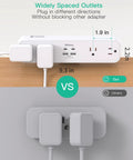 8 In 1 Desk Clamp Power Strip With 4 Outlets And 4 USB Ports Including 2 USB-C PD Fast Charge, shown installed on desk