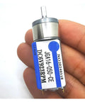 Heavy Duty 6V DC Gear Motor 47RPM Low Speed Reduction Box in hand with clear label for precise specifications.
