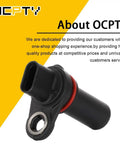Crankshaft Position Sensor For 2011-2014 Chrysler 200, 2007-2010 Sebring, 2008-2014 Dodge Avenger, 2007-2012 Caliber, 2009-2016 Dodge Journey, 2007-2016 Jeep Compass And Patriot Replacement 5033307AA PC684 5S6996 CKP Sensor Fits Your Ride black plastic sensor with mounting hole