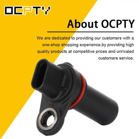 Crankshaft Position Sensor For 2011-2014 Chrysler 200, 2007-2010 Sebring, 2008-2014 Dodge Avenger, 2007-2012 Caliber, 2009-2016 Dodge Journey, 2007-2016 Jeep Compass And Patriot Replacement 5033307AA PC684 5S6996 CKP Sensor Fits Your Ride black plastic sensor with mounting hole