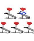 Heavy Duty Tile Lifter With Adjustable Arm Jack And Triangular Load Bearing Base Plus Hassle Free Fine Tune Knobs set of jacks with red knobs