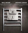 Two In One Multifunction Heated Towel Warmer And Fabric Dryer For Home And Bathroom wall-mounted with towels