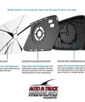 Diagram of Volkswagen Passat Passenger Side Mirror Glass Replacement With Full Size Adhesive Pad No Hassle Install For 2013 2014 2015 2017 Models Heated Glass Compatibility 2 Options