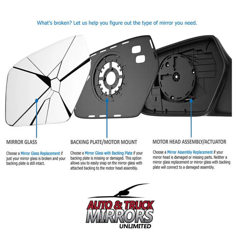 Diagram of Volkswagen Passat Passenger Side Mirror Glass Replacement With Full Size Adhesive Pad No Hassle Install For 2013 2014 2015 2017 Models Heated Glass Compatibility 2 Options