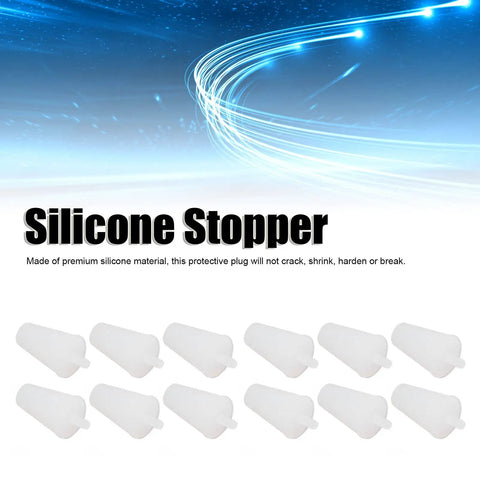 Premium Silicone Plug Kit 20Pcs High Temp Sealing Stopper Tapered Design For Plating Anodizing Painting Spraying Surface Treatment Durable Protective Gear No Snaps, 20 white silicone plugs