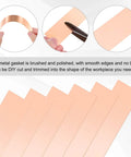 Copper Shim Strip Set of Three 6 Inch By 1 Inch Flat Bar Stock With 0.002 0.004 0.006 0.008 0.012 0.016 Inch Thickness for DIY crafts