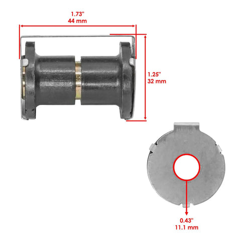 2x Front A-Arm Bushing Ball Joint Kit For Can-Am Commander 800R 2012-2020, Commander 800 4x4 2014-2015, Commander Max 800R 2018-2020 Includes Pivot Bushing Kit And Ball Joints For Seamless Fit, 44 mm bushing