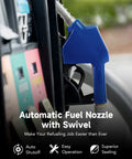 Automatic Fuel Nozzle Kit With Three Quarter Inch NPT Connection Auto Shut Off 360 Degree Hose Swivel at fuel pump