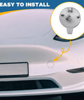 Front Bumper Tow Hook Cover For Tesla Model Y Left Driver Side White 2020 2021 2022 2023 OE Fit Towing Eye Cap Replacement Easy DIY Install