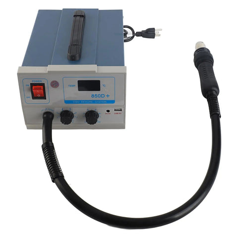 Desoldering Station 850D Hot Air Rework Tool With LED Digital Display, Solder Removal And Desoldering Kit For SMD PCB Components