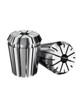 Heavy Duty Spring Collet Chuck For Engraving And Milling CNC Lathe Tools Includes ER11 16 20 25 32 40 Sizes, steel construction.