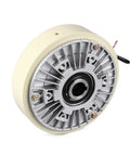 Beefy 50 Nm Magnetic Powder Brake With Hollow Shaft 24V DC 1000 RPM 5 Kg Unwinding for Tension Control mounted front view