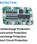 Kickass 6S BMS Board With Heavy Duty Nickel Strips For Smooth 15A 24V Lithium Ion Charging displaying protection features and components.