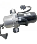 Straight Bolt On Electric Vacuum Booster Brake Pump For Chery Arrizo E5 side view showcasing copper winding motor and black casing.