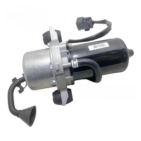 Straight Bolt On Electric Vacuum Booster Brake Pump For Chery Arrizo E5 side view showcasing copper winding motor and black casing.