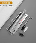 Soft Close Door Closer Adjustable Aluminum Alloy Hardware For 40Kg Doors No Slam 0 To 180 Degree Closing with screws and tool