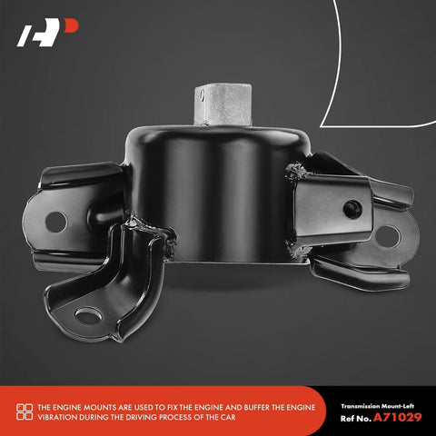 Front view of 3 Piece Engine Mount And Transmission Mount Set For Hyundai Accent 2012 2017 Elantra 2011 2016