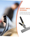 Hand Seamer Tool With Straight Jaw Manual Metal Bender for Sheet Metal Bending and Flattening showing 6-inch jaw.