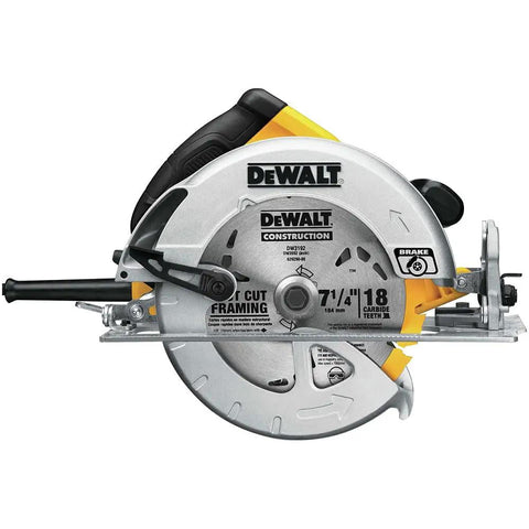 Lightweight 7-1/4 Inch Corded Circular Saw featuring a badass 15 amp motor, showing left side profile for precision cuts.
