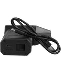 Charging port view of Professional Cordless Air Blower With 180 Watt Brushless Motor Delivering 130000 RPM for fast cleanup.