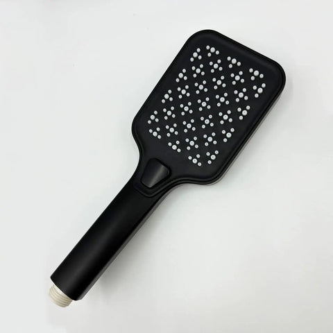 Upgrade Your Bathroom with This Matte Black Handheld Shower System - Adjustable Slide Bar & Hose High-Pressure Spray Easy-Clean Silicone Nozzles handheld shower head with silicone nozzles