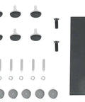 Assembly parts for Heavy Duty Studio Monitor Speaker Stands With 60 lb Capacity Beveled Base Sturdy Steel