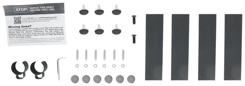 Assembly parts for Heavy Duty Studio Monitor Speaker Stands With 60 lb Capacity Beveled Base Sturdy Steel