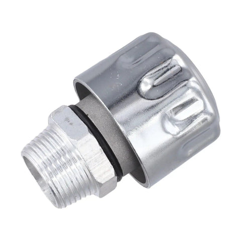 Close-up of 2-Pack NPT Threaded Breather Cap Reducer With 40 Micron Oil Filter For Gear Tanks, steel construction, threaded fitting.