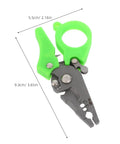 Heavy Duty Mini Wire Stripper And Cutter Pliers with green handle, compact size for cable stripping and cutting tasks.