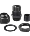 50 Pack One Half Inch IP68 Strain Relief Nylon Cord Grip Waterproof NPT Cable Glands Adjustable UL Listed RoHS Compliant Black Set