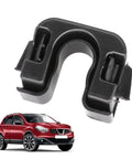 Heavy Duty Car Parcel Shelf Clip For Focus And Fiesta, black plastic, with a red car image, automotive storage accessory